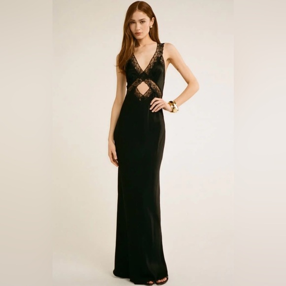 knee length dresses for ladies Reaching Out Maxi Dress Gold main image 0